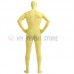 Full Body yellow Lycra Spandex Bodysuit Solid Color Zentai  suit Halloween Fancy Dress Costume 